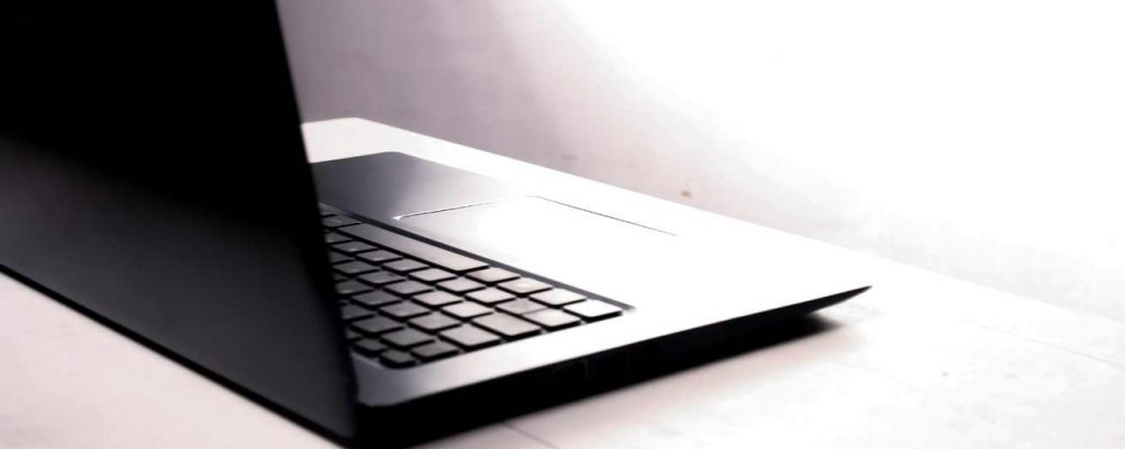 a laptop, depicting online training for carers